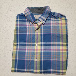 J. Crew Men's Button Down 100% Cotton Quality Woven Long Sleeve Shirt | Sz S
